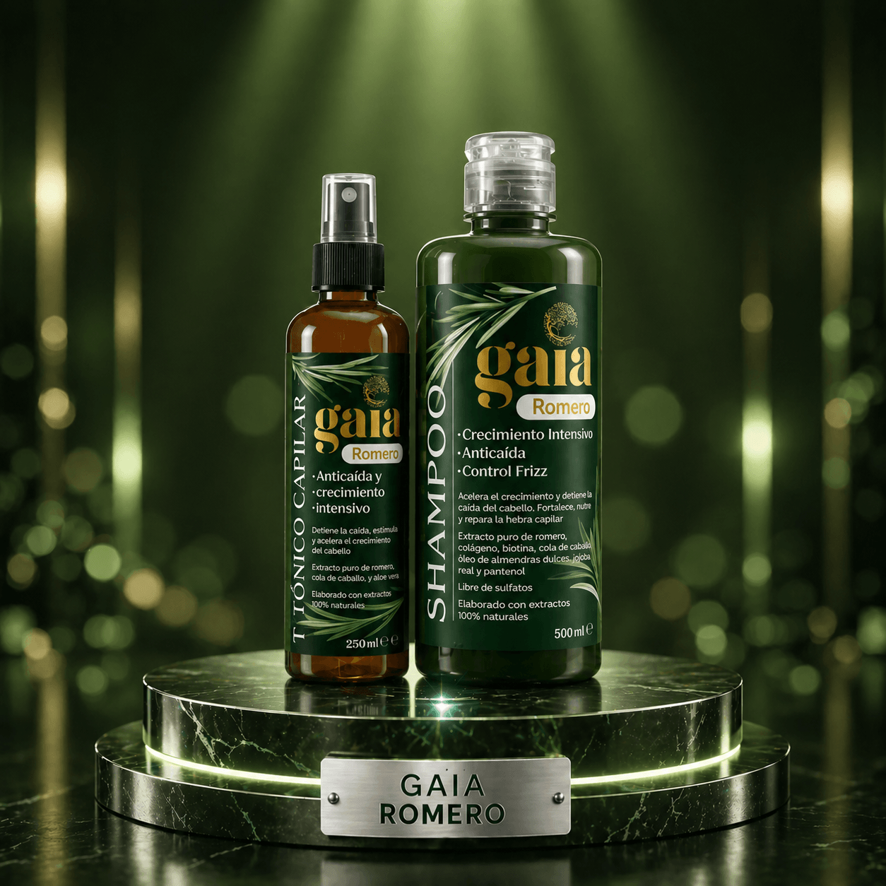 Kit Tratamiento Capilar Romero GAIA - 💚 Di adiós a la caída y haz crecer tu cabello de forma natural