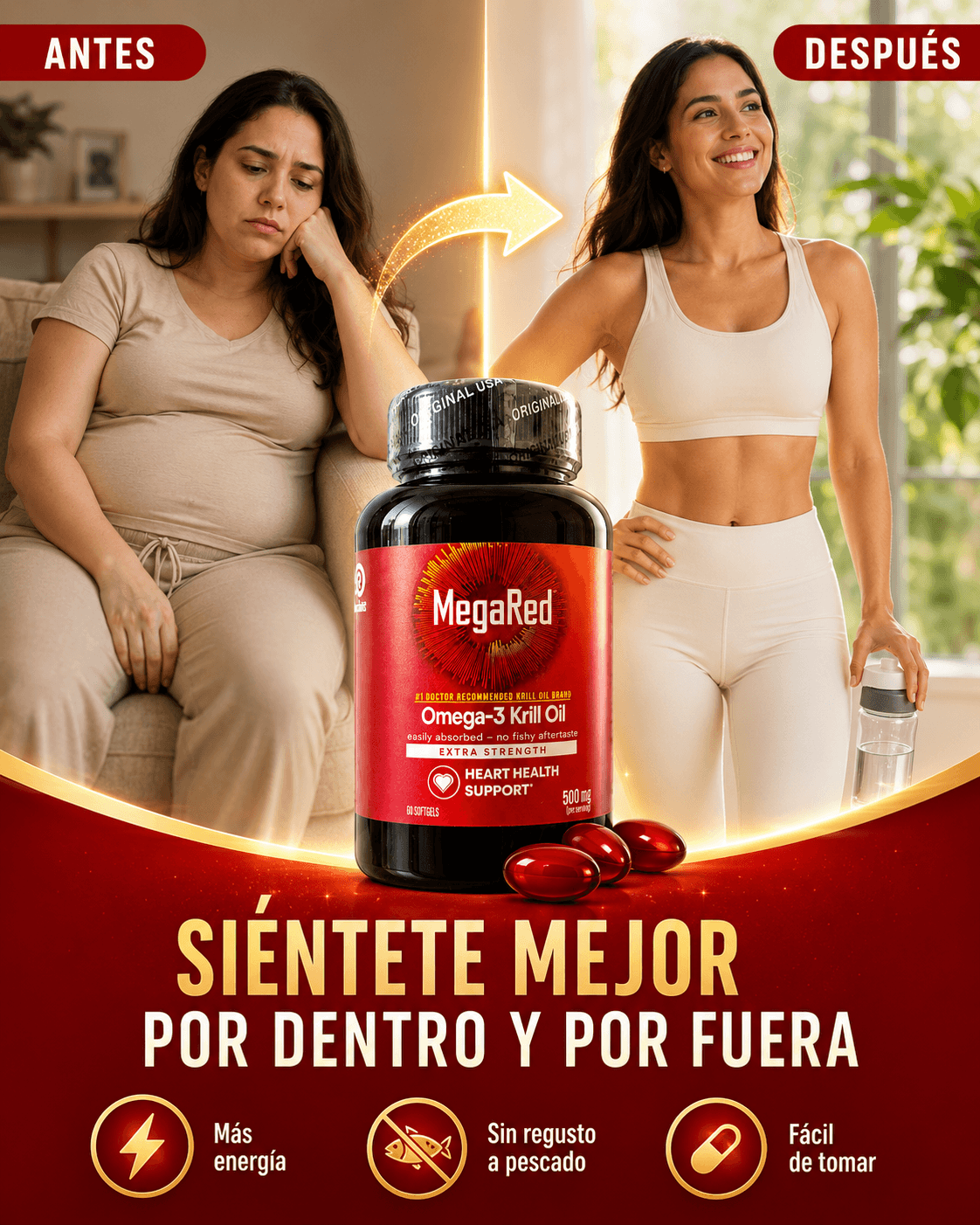 MEGA RED - Cuida tu corazón sin el incómodo sabor a pescado