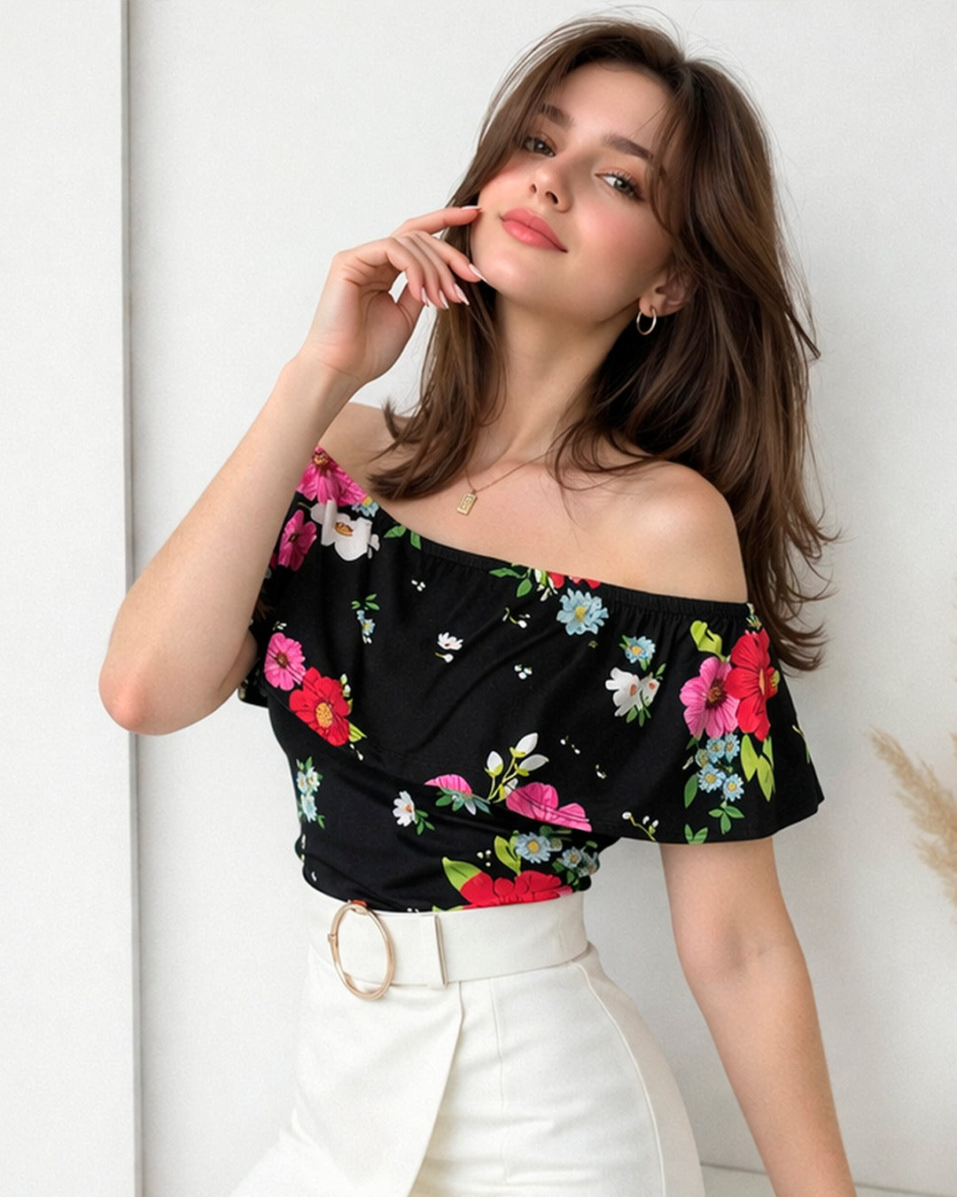 1 Blusa campesina x Q 69