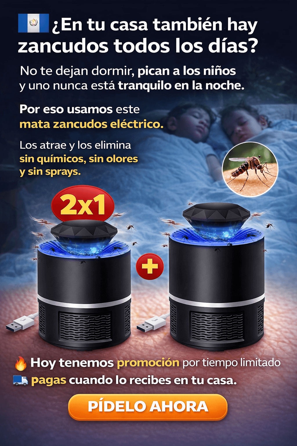 🦟Lampara Mata Mosquitos UV Premium ®