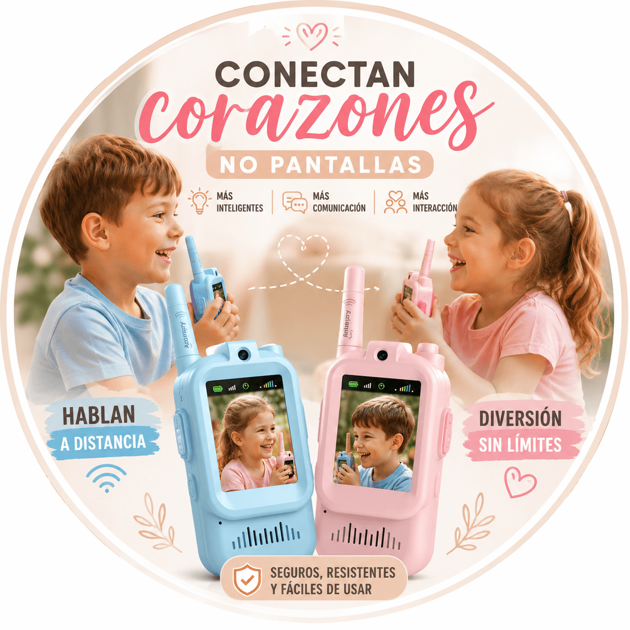 Walkie Talkie dúo para niños 🤍