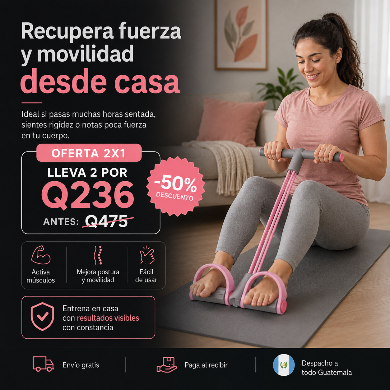 No esperes a que subir una escalera, agacharte o cargar una bolsa se vuelva difícil