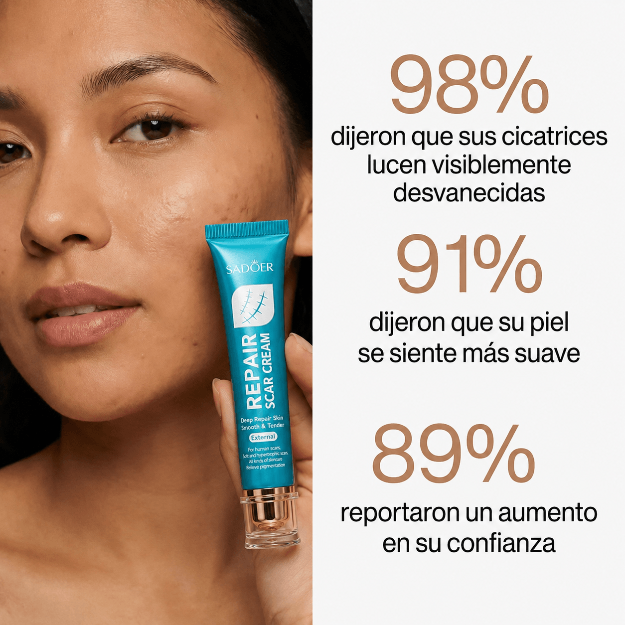 Crema Reparadora de Cicatrices con Silicona Médica – Suaviza y Reduce Marcas Visibles