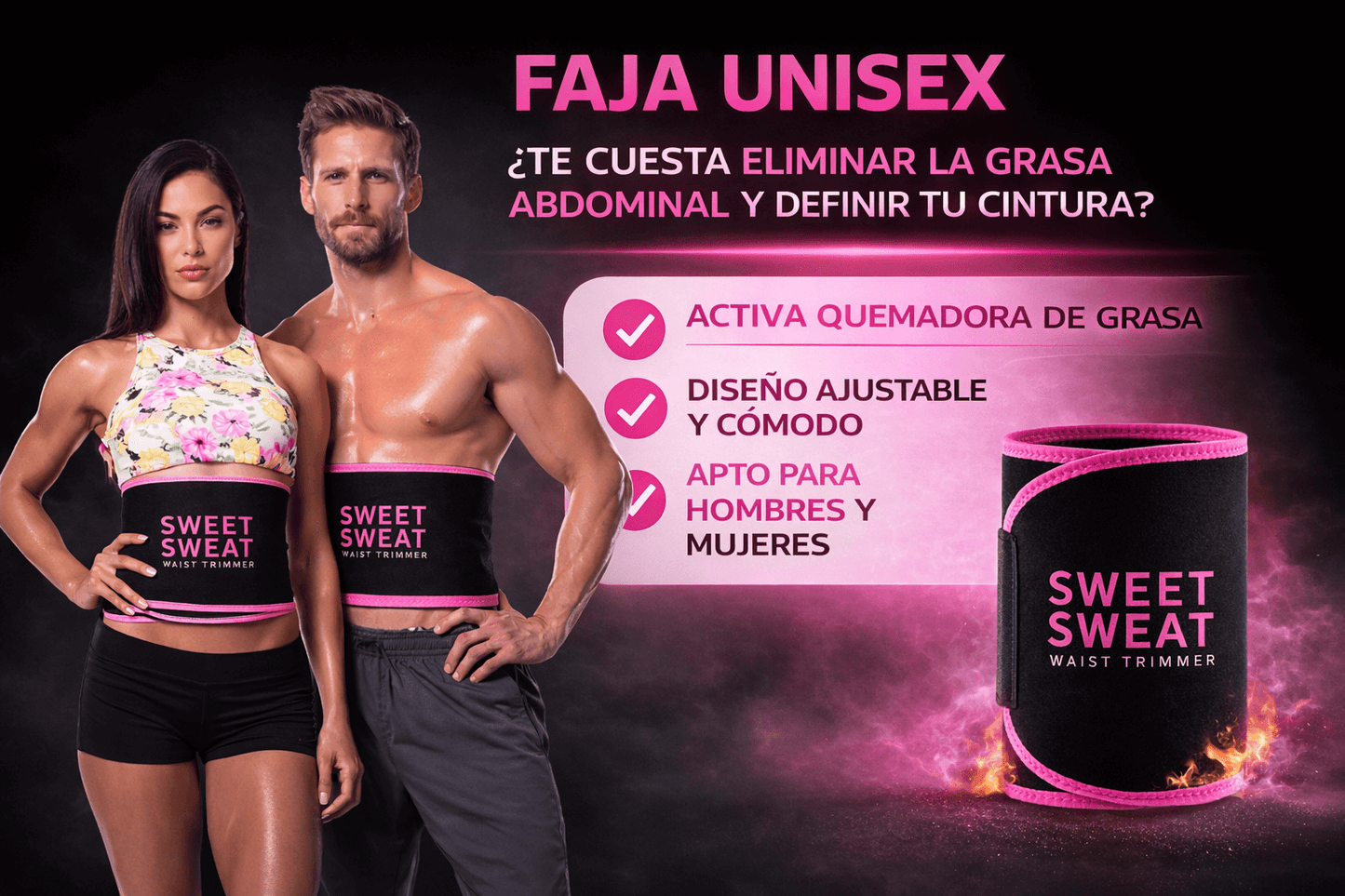 FAJA QUEMADORA DE GRASA Premium ® 💞La faja que activa la quema de grasa y moldea tu figura