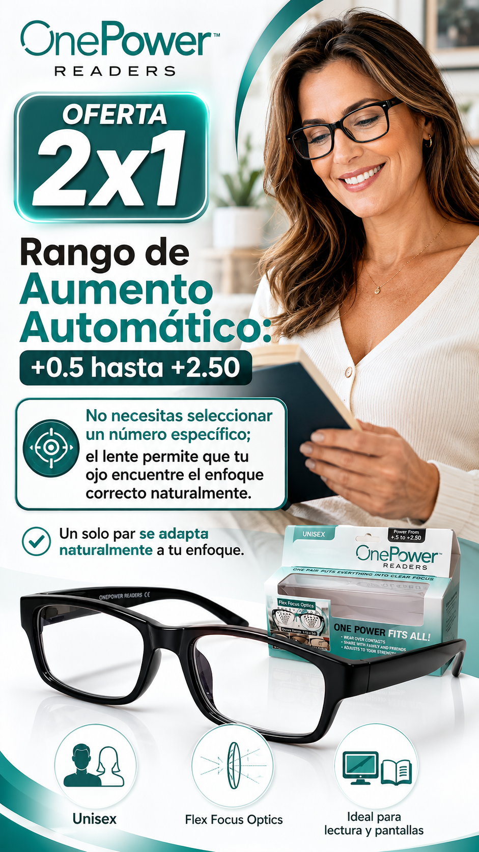 🔥 OFERTA 2X1 — LLÉVATE 2 Y PAGA 1 GAFAS DE LECTURA
