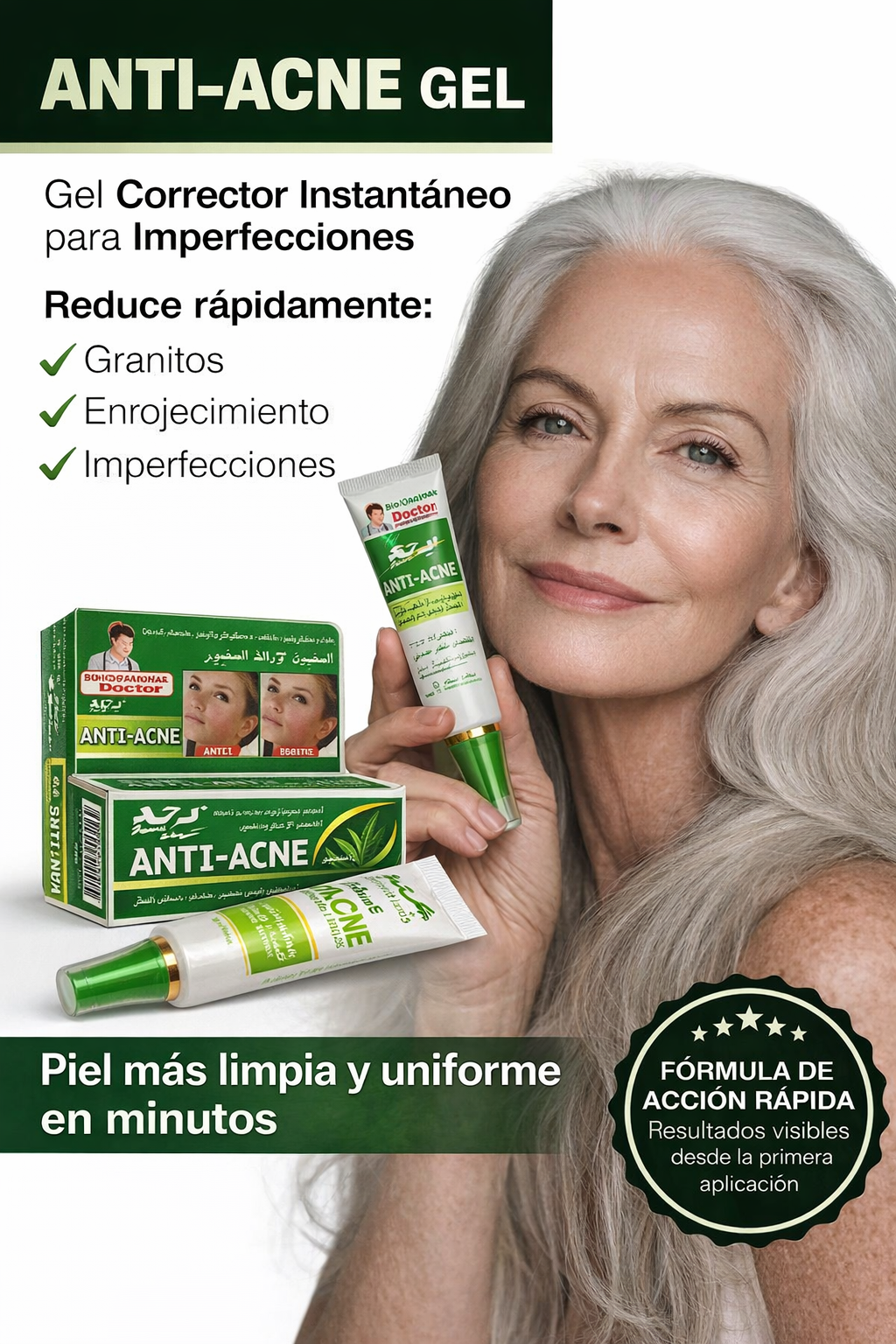 Controla el Acné, el Exceso de Grasa y Suaviza Arrugas con un Gel Ligero que Tu Piel Amará