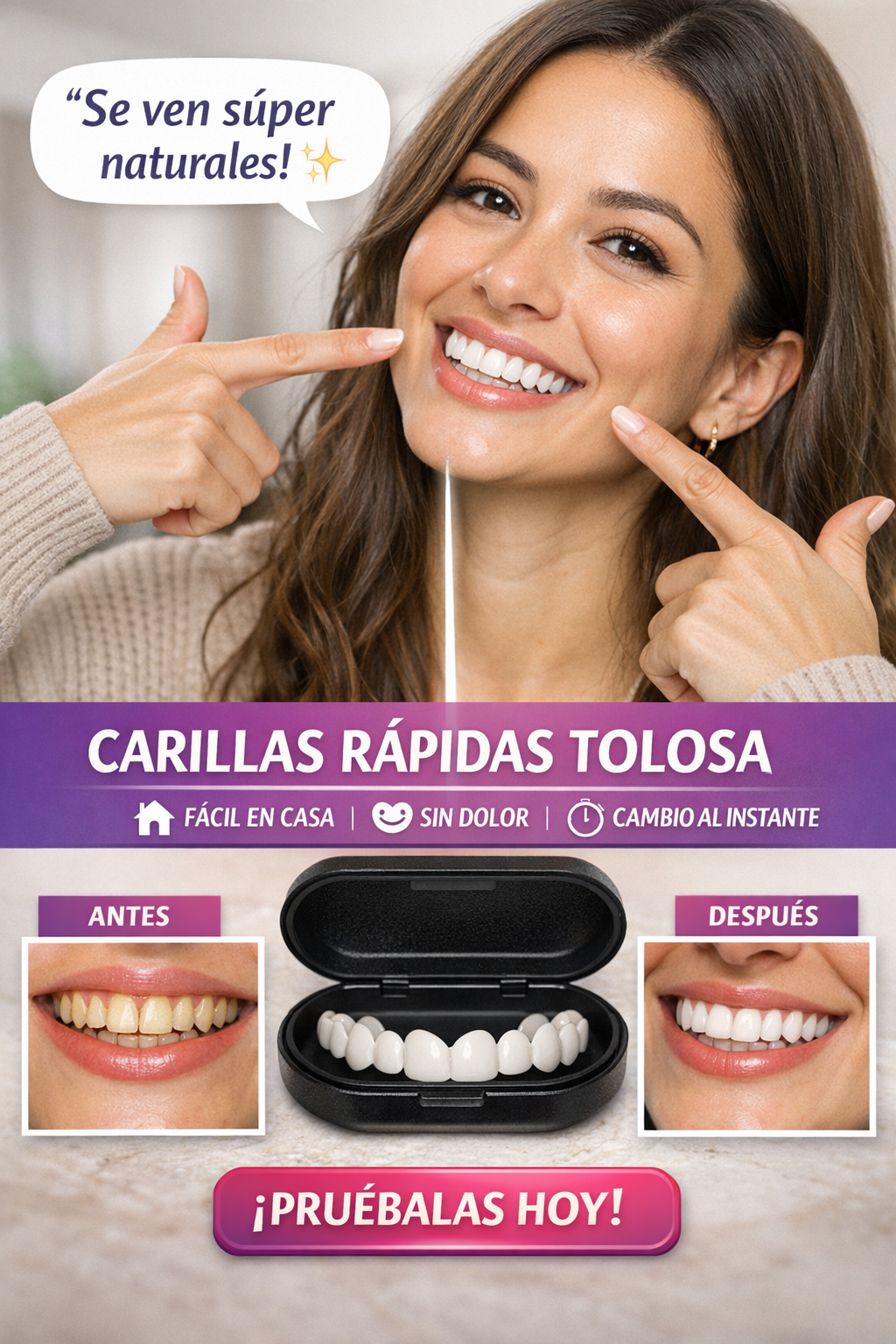 La sonrisa perfecta sin dentista ni dolor 💋