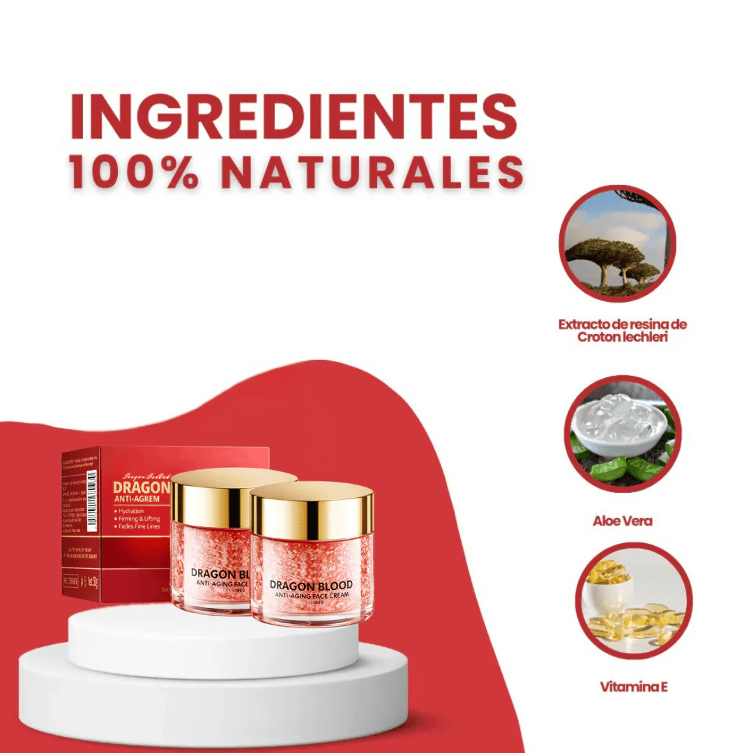 Crema Anti Edad sangre de Dragón - Reafirma la Piel y Suaviza Arrugas
