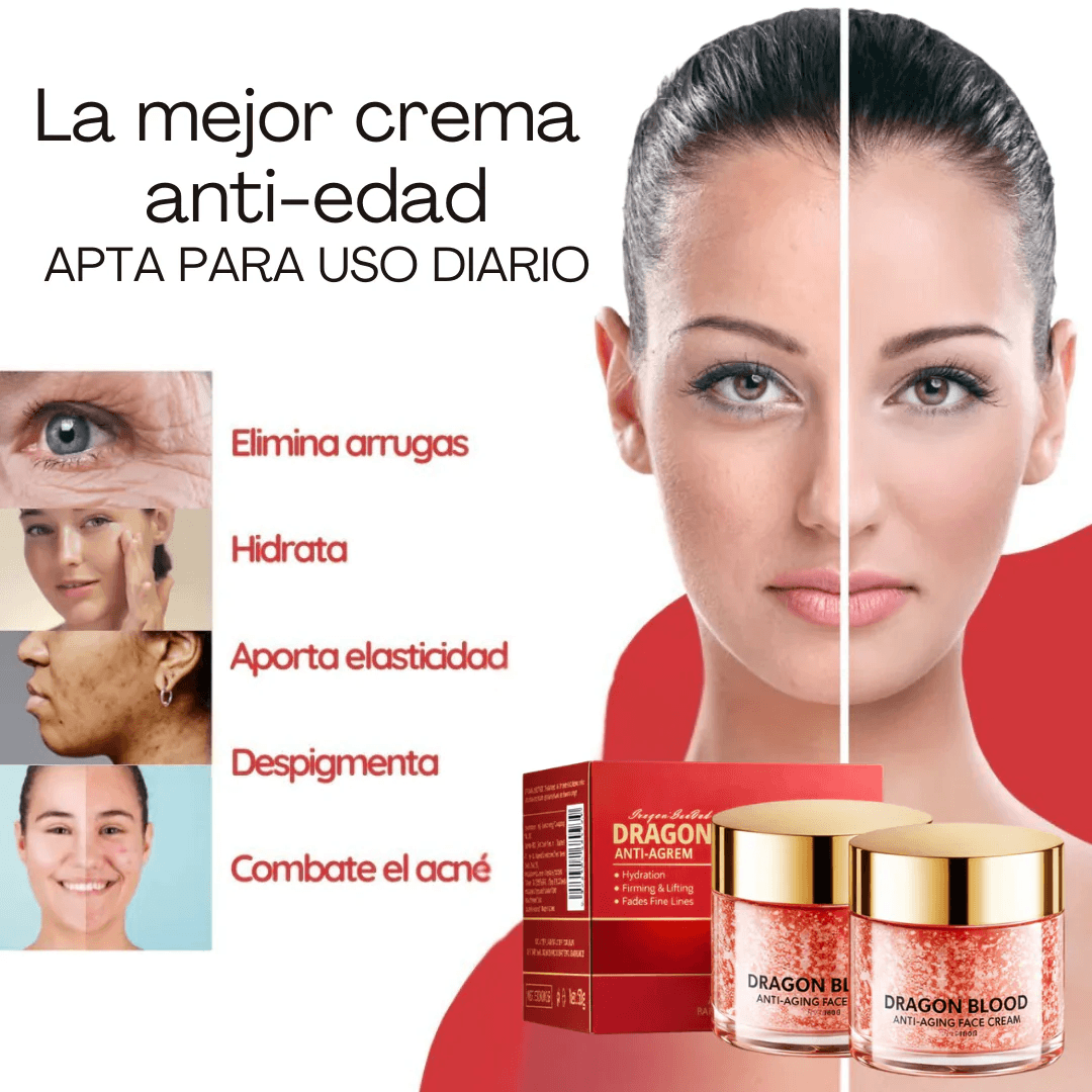 Crema Anti Edad sangre de Dragón - Reafirma la Piel y Suaviza Arrugas