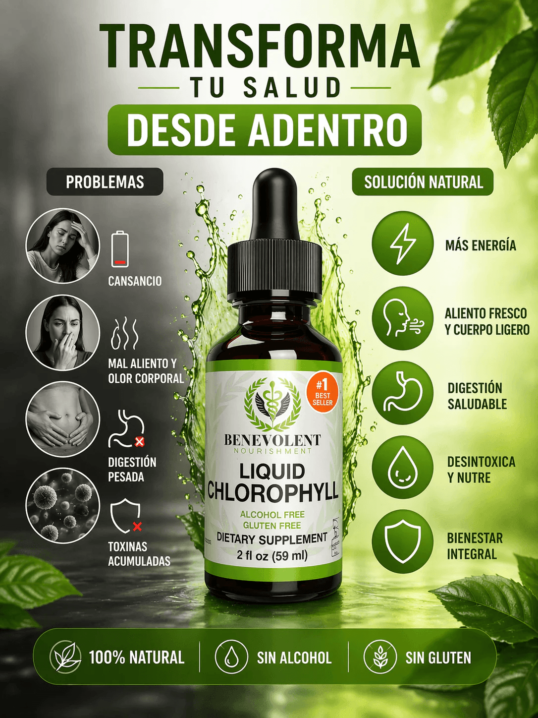Menos toxinas. Más energía. Mejor digestión. La forma natural de sentirte mejor cada día