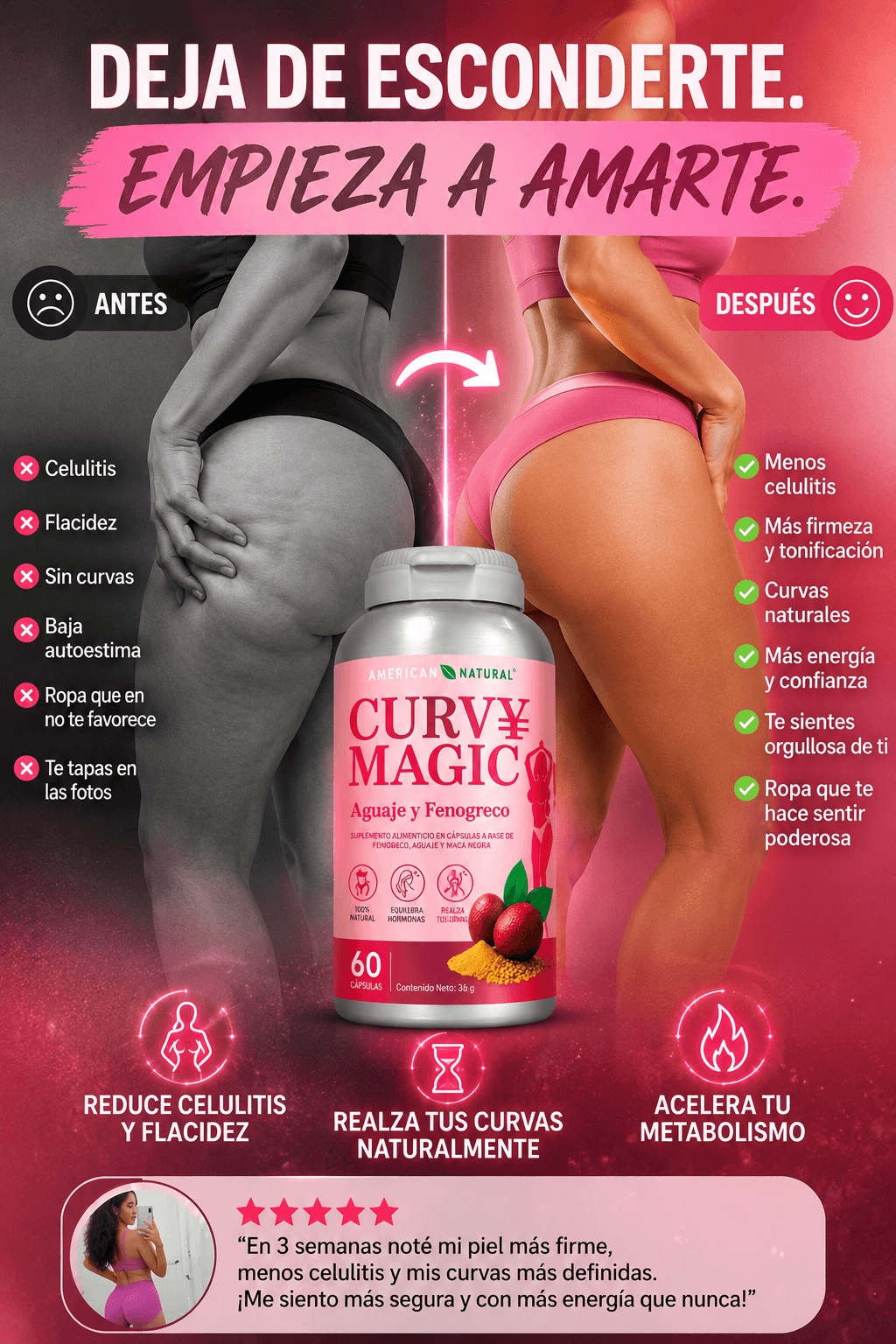 Curvy Magic, American Natural, 60 caps.