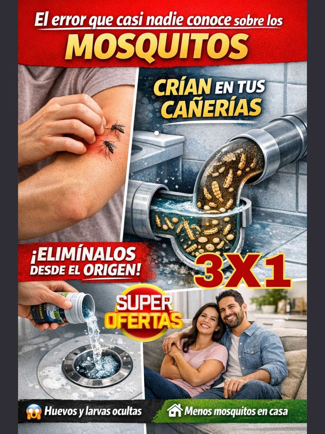 Turbo Destapa caña PREMIUM™ OFERTA especial 3x1 - 🦟Elimina Mosquitos Desde el Origen: Limpia tus Cañerías y Reduce la Plaga