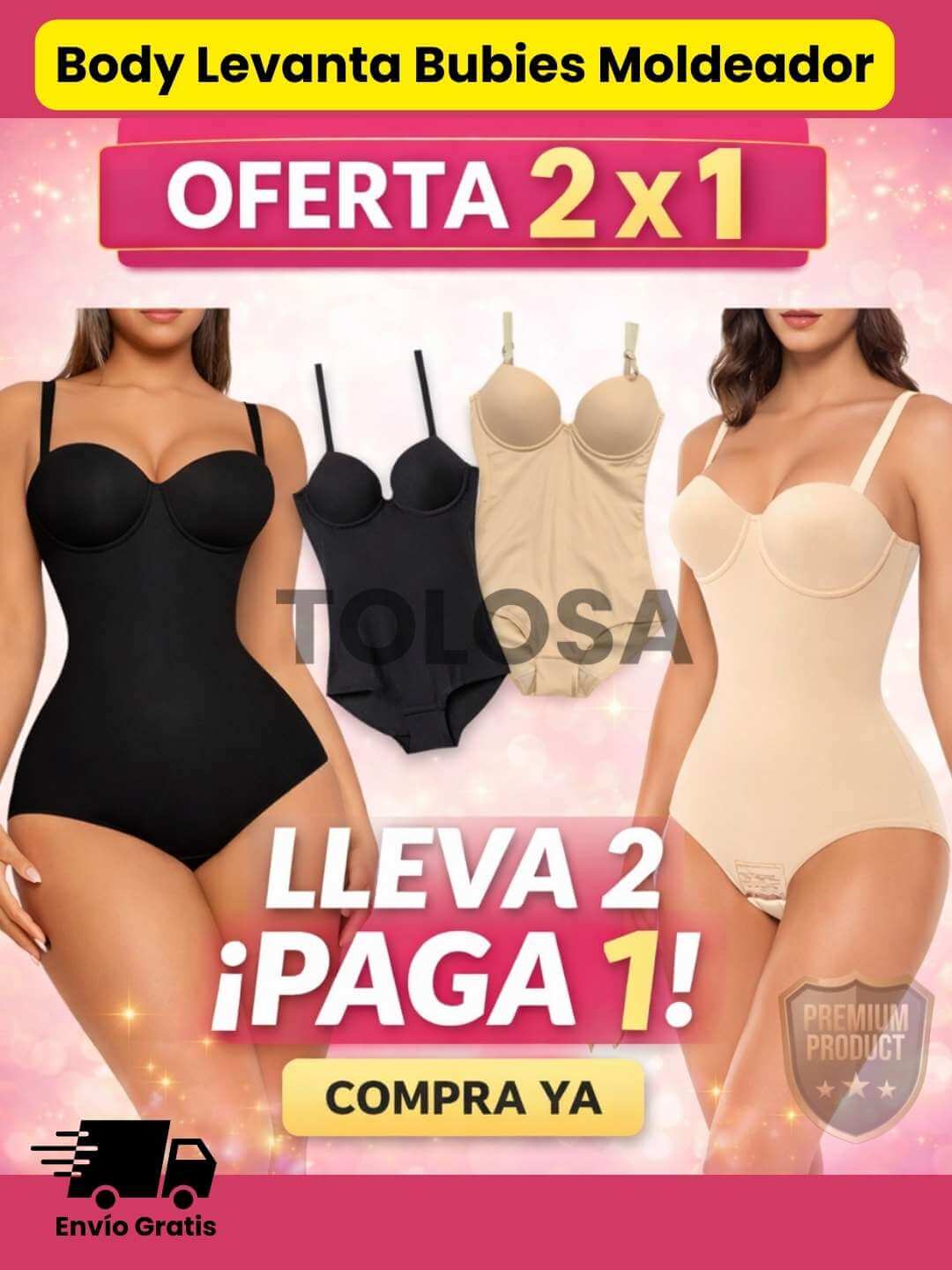 BODY LEVANTA BUBIS MOLDEADOR PREMIUM® - ✨ Realza tu figura al instante y luce increíble con cualquier outfit